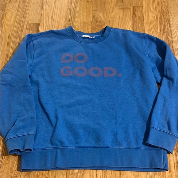 Cotopaxi Do Good Blue Crewneck Sweatshirt Sz L - Picture 1 of 7